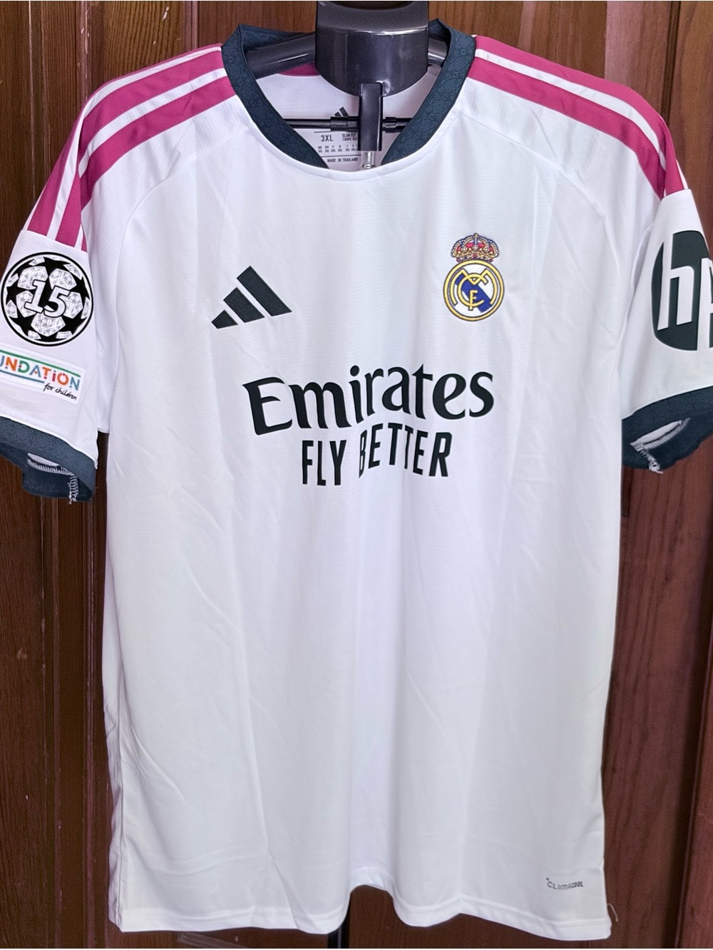 Adidas Real Madrid 2025/26 Home Soccer Jersey 3XL Slim Fit White
